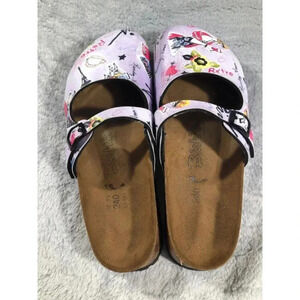 Birkenstock Birki's "Retro" Mules Clogs Purple Women's size 6.5